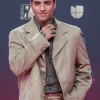 Red Carpet 2026 Maluma Cropped Beige Blazer For Sale