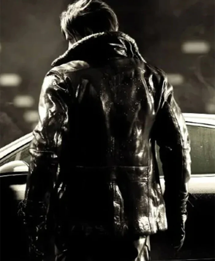 Resident Evil Requiem Leon S. Kennedy Black Leather Jacket Back