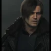 Resident Evil Requiem Leon S. Kennedy Black Leather Jacket Side