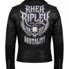 Rhea Ripley WWE Black Leather Jacket For Sale