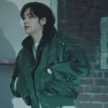 SUGA X SAMSUNG Green Satin Jacket