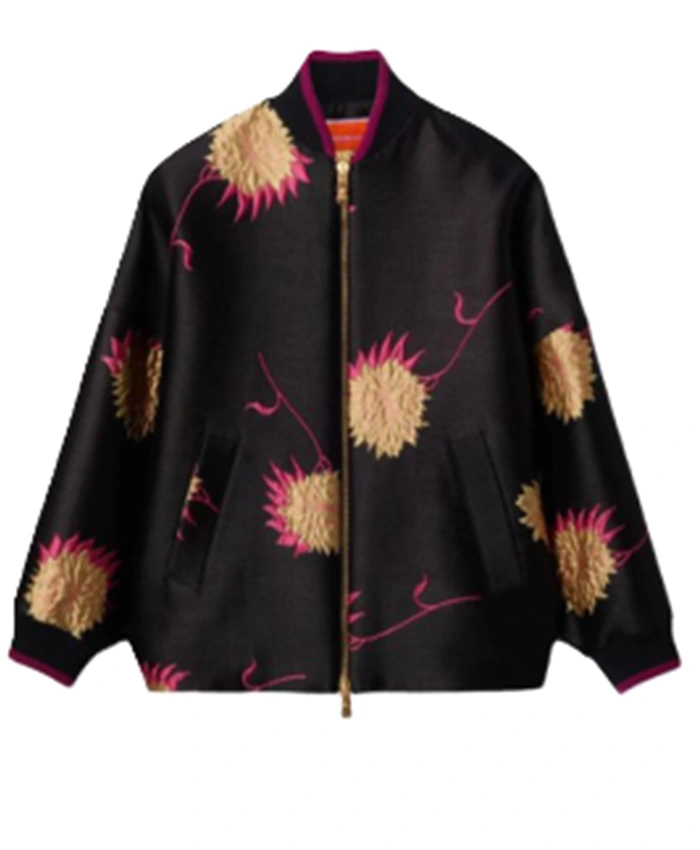 Samira Fisher The Burbs S01 Printed Bomber Jacket For Sale