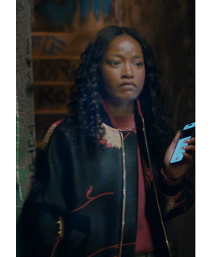 Samira Fisher The Burbs S01 Printed Bomber Jacket