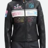 San Francisco Super Bowl LX Bay Area Moto Leather Jacket for Women
