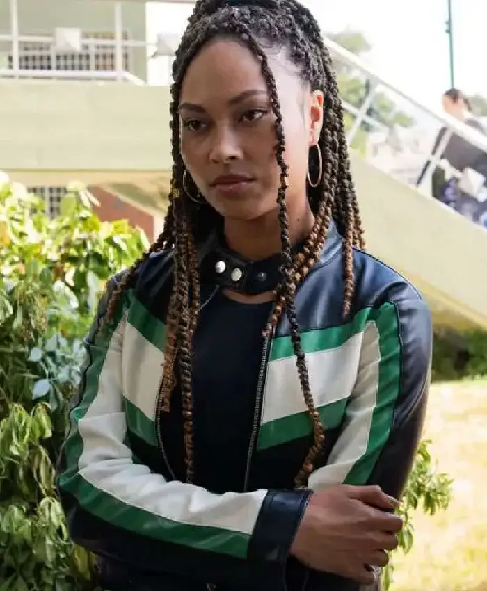 School Spirits S03 Rainbow Wedell Leather Jacket