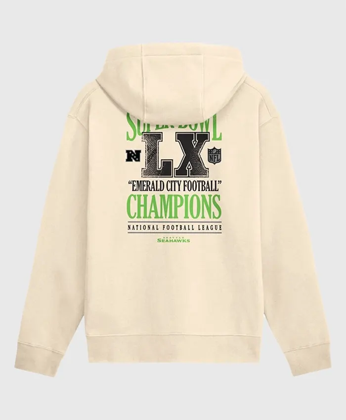 Seattle Seahawks Nike Super Bowl LX Champions Long Ball Club Fleece Hoodie