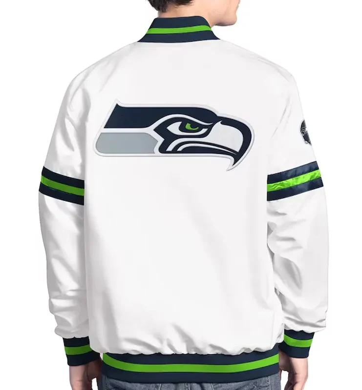 Seattle Seahawks Scout Varsity Satin Jacket For Sale