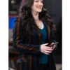 Shifting Gears S02 Kat Dennings Striped Velvet Blazer