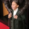 Shop 68th GRAMMY Awards 2026 Aeko Catori Green Wool Double Breasted Coat