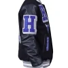 Shop Charlotte Hornets Black Wool Varsity Jacket