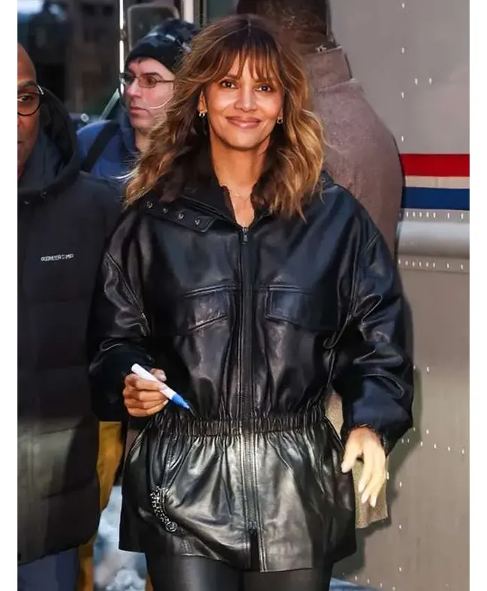 Shop Crime 101 Halle Berry Leather Jacket Now