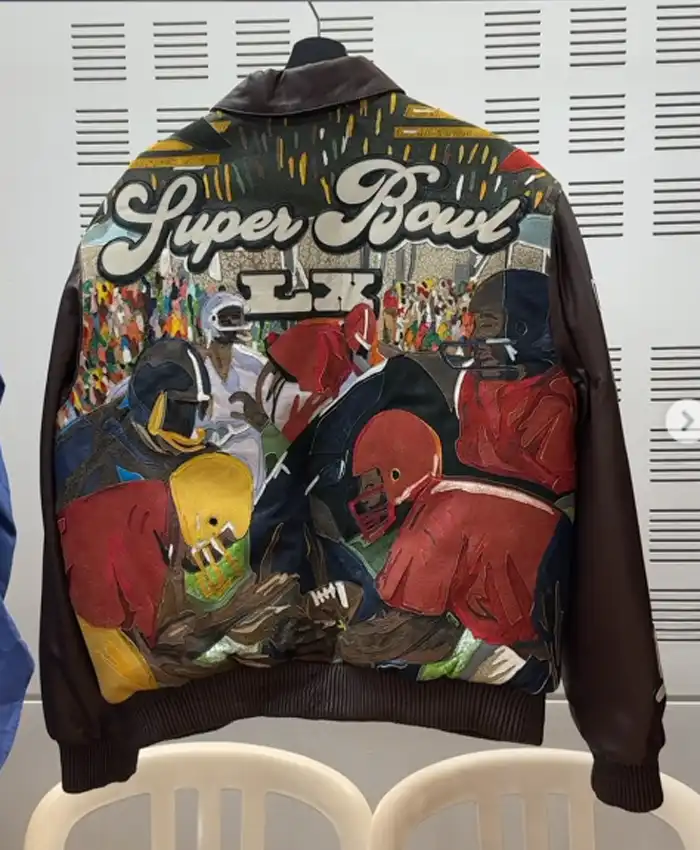 Shop Odell Beckham Jr Super Bowl LX Leather Jacket