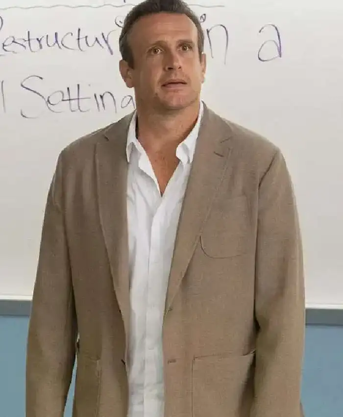 Shrinking S03 Jason Segel Wool Blazer For Sale
