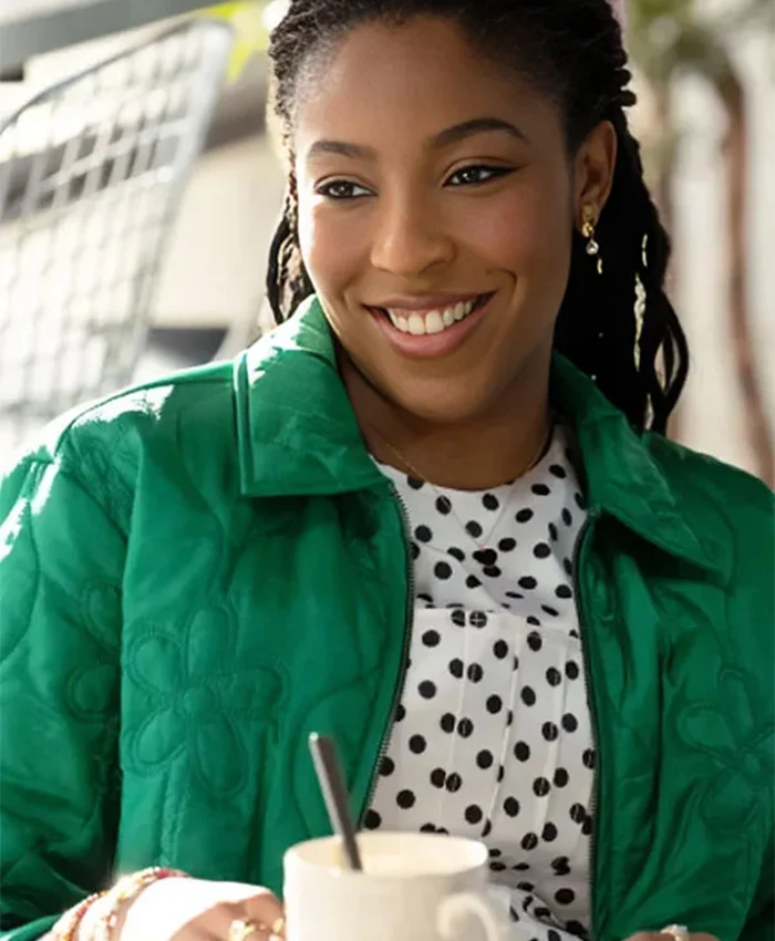 Shrinking S03 Jessica Williams Green Jacket For Sale