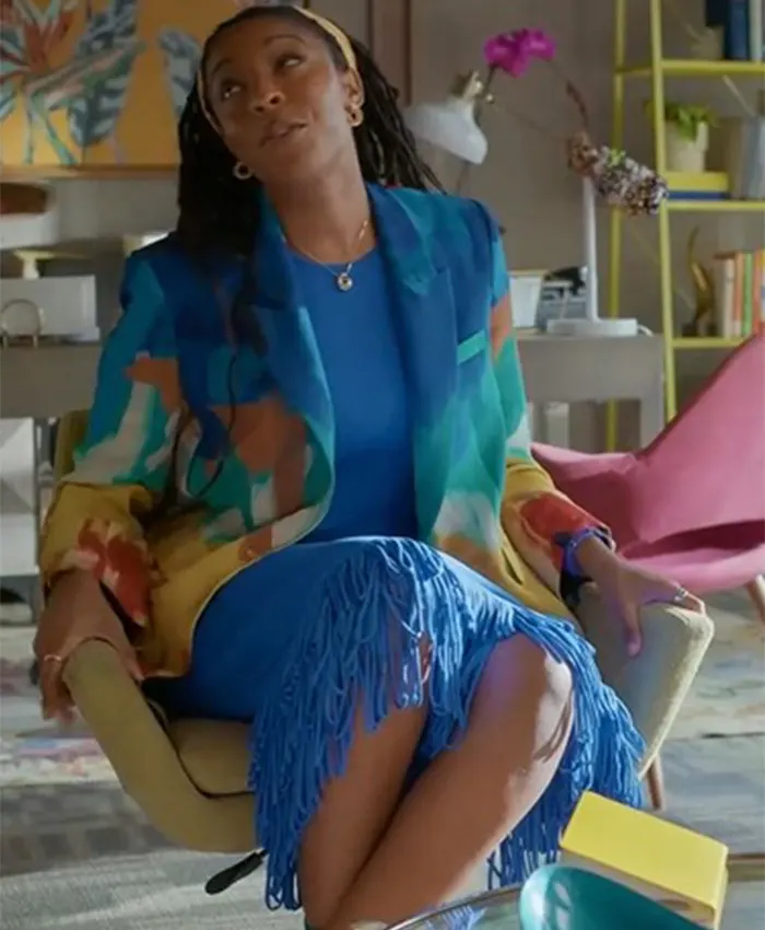 Shrinking S03 Jessica Williams Printed Blazer Shop now