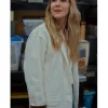 Shrinking S03 Lily Rabe Contrasting White Jacket