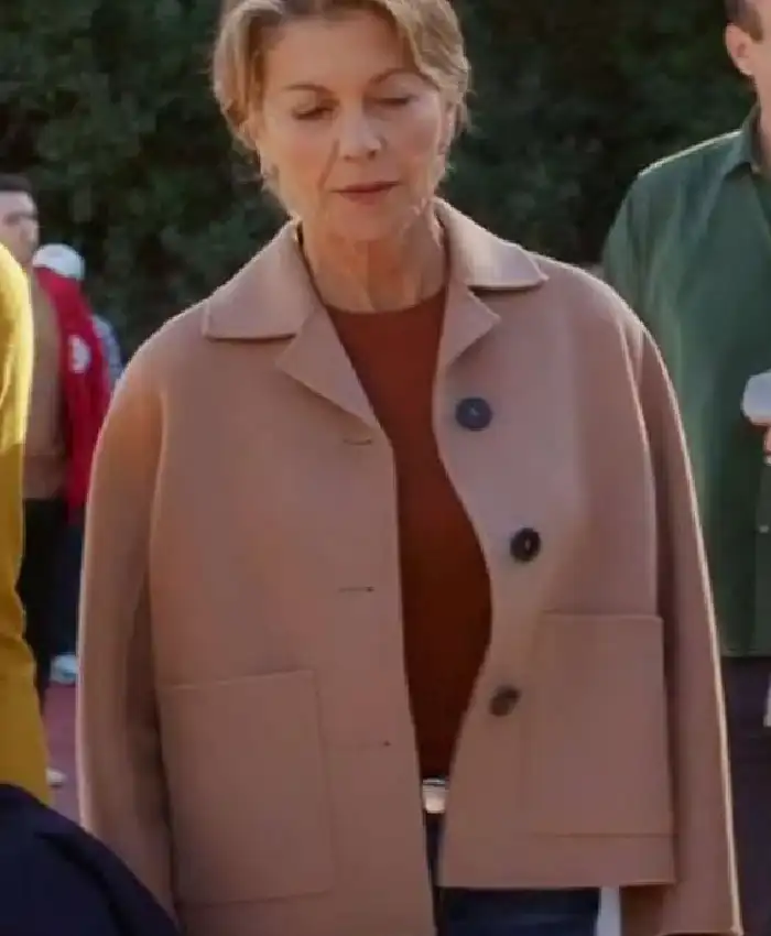 Shrinking S03 Wendie Malick Brown Jacket