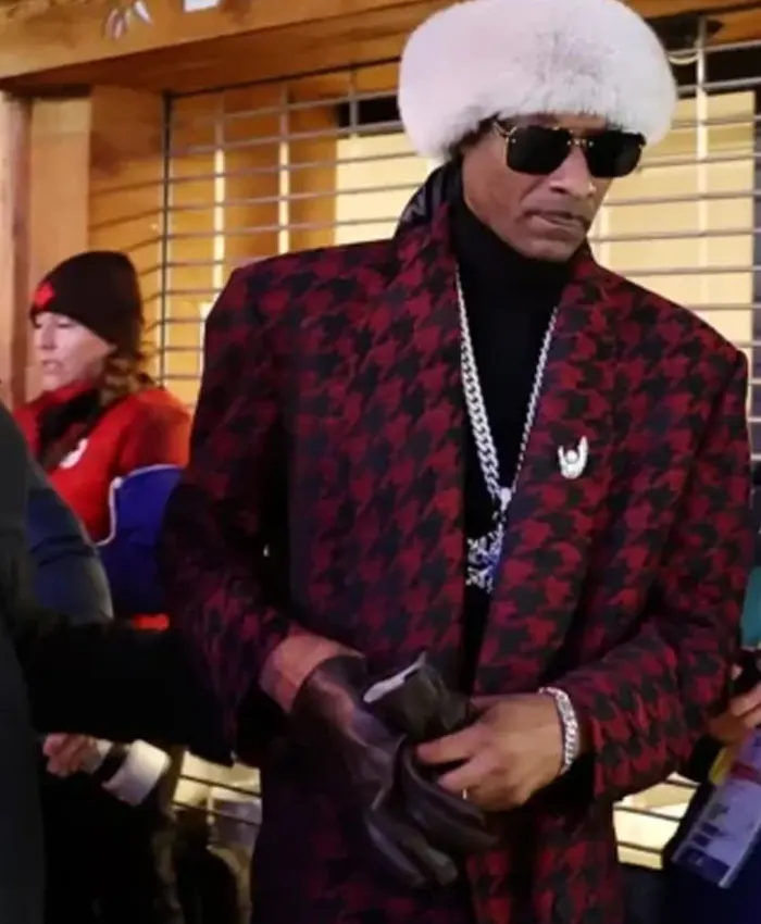 Snoop Dogg Winter Olympics Houndstooth Coat
