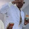 Snoop Dogg Winter Olympics Milano Cortina 2026 White Jacket For Sale