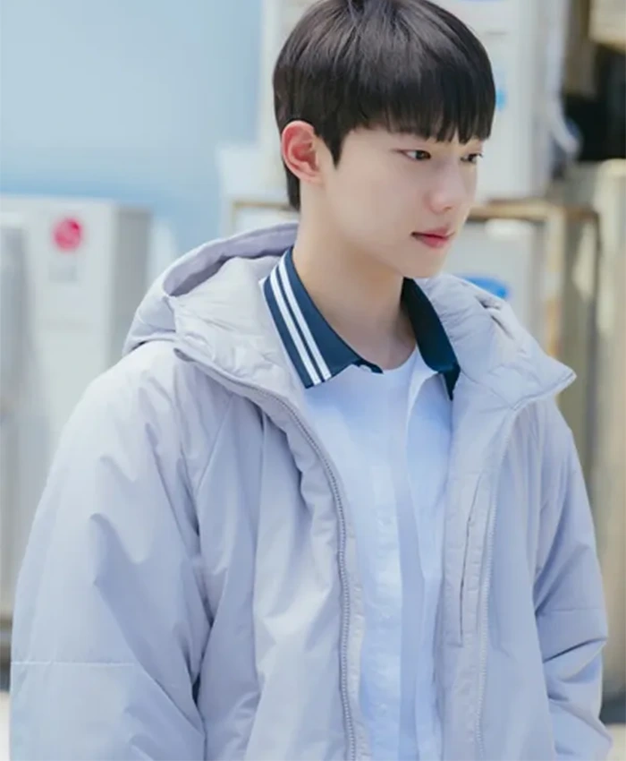 Spring Fever S01 Cho Jun-young Hooded Puffer Jacket