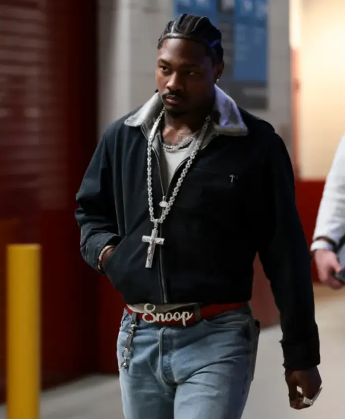 Stefon Diggs Super Bowl LX Black Jacket