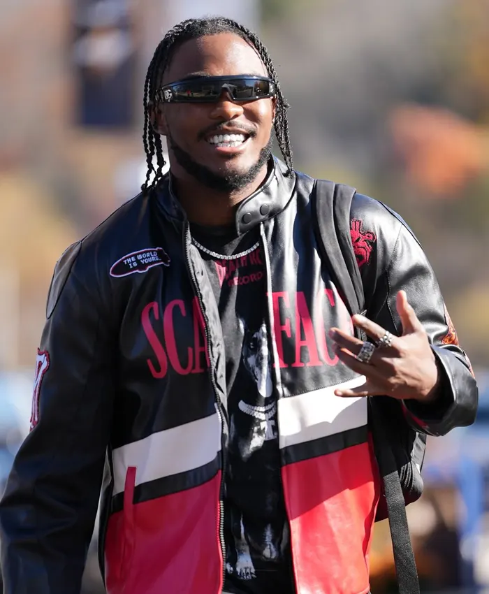 Stefon Diggs Super Bowl LX Leather Jacket