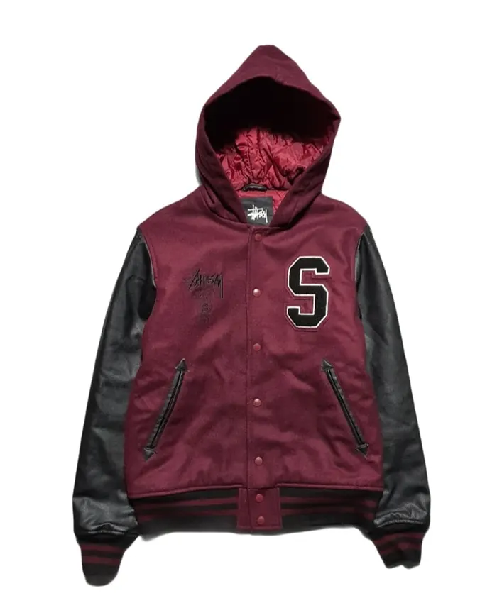 Stussy Hooded Varsity Jacket