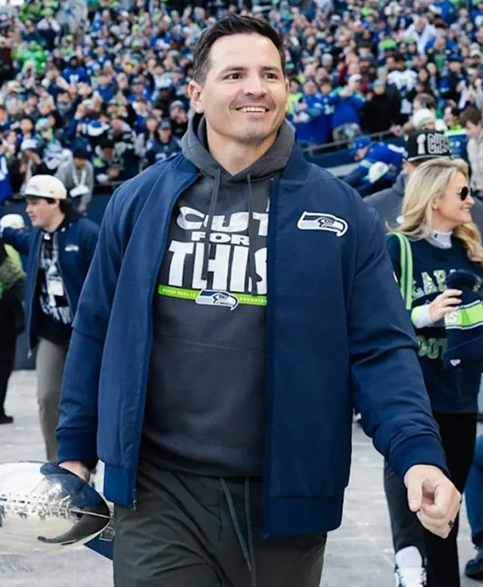 Super Bowl LX Champions Seahawks Mike Macdonald Parade Bomber Jacket