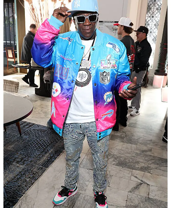 Super Bowl LX Flavor Flav Multicolr Jacket