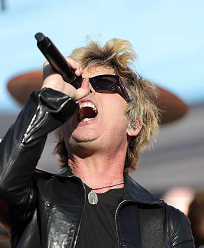 Super Bowl LX Green Day Black Leather Jacket