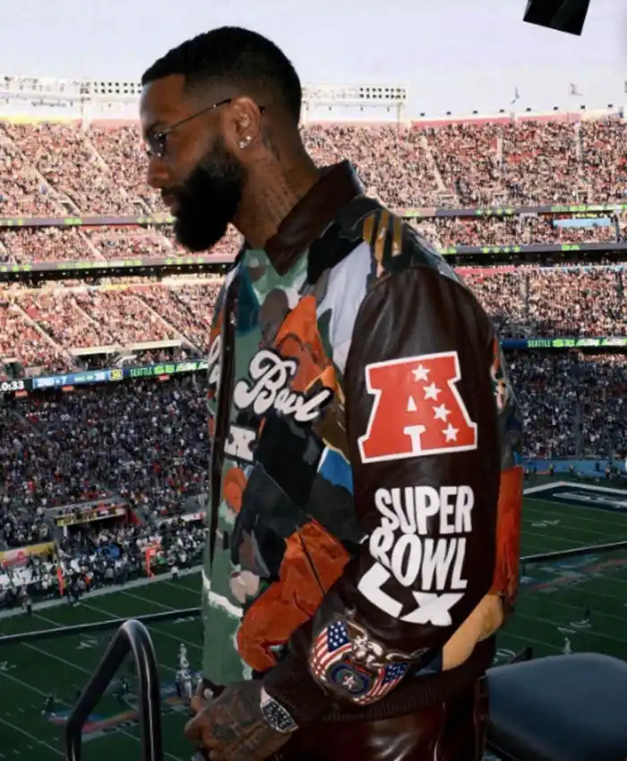 Super Bowl LX OBJ leather jacket - Buy Now