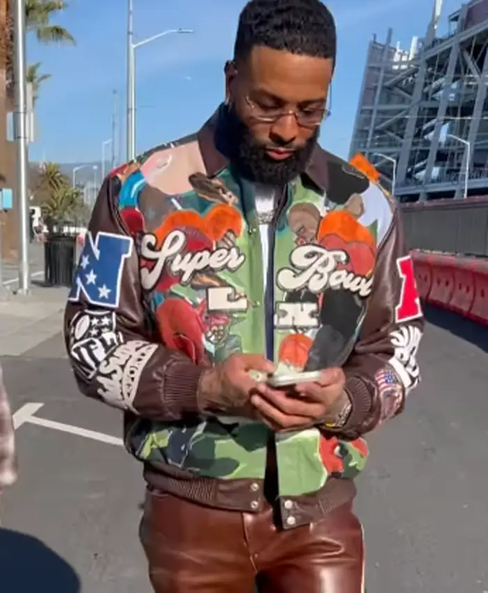 Super Bowl LX OBJ leather jacket