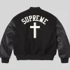 Supreme Cross Varsity Jacket Back