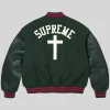 Supreme Cross Varsity Jacket Style 2 Back