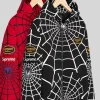Supreme x Vanson Leathers Spiderman Zip Up Hoodie - Black