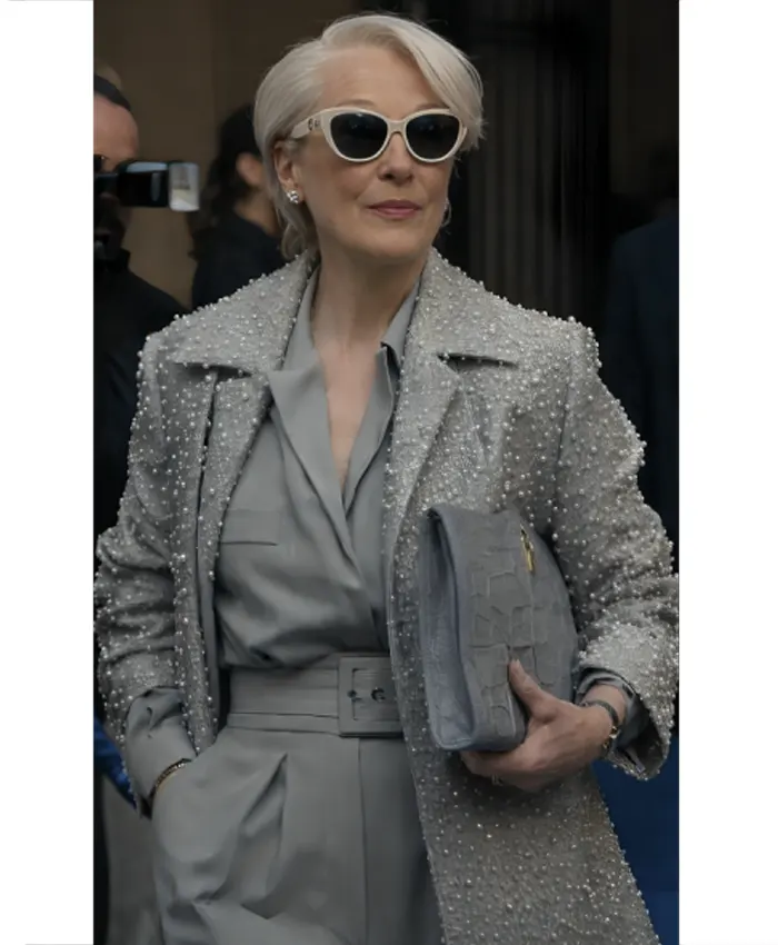 The Devil Wears Prada 2 Miranda Priestly Embellished Coat- buy now