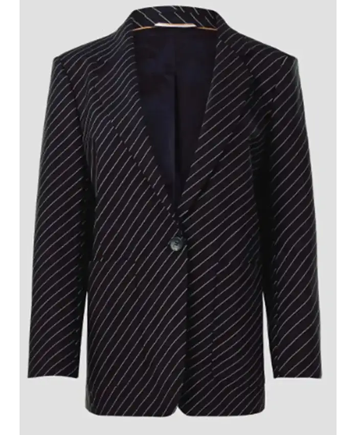 The Lincoln Lawyer S04 Neve Campbell Pinstripe Blazer For Sale