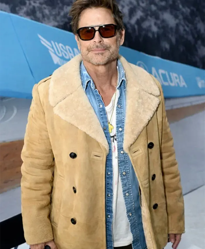 The Musical Rob Lowe Suede Leather Jacket