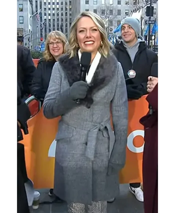 The Today Show Dylan Dreyer Grey Ombre Coat