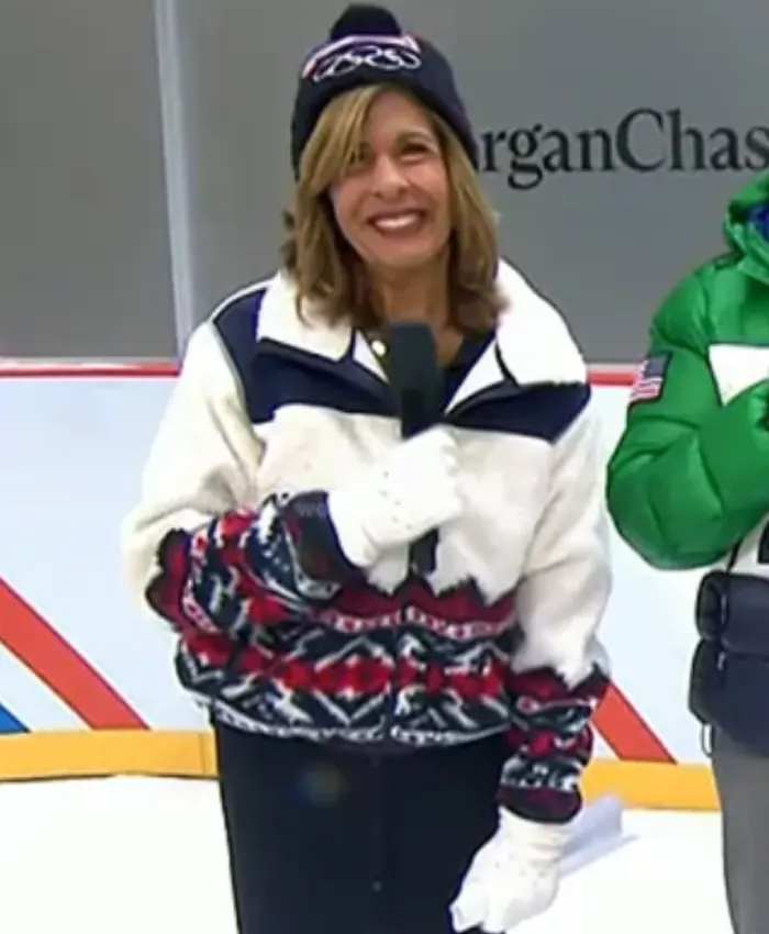 The Today Show Hoda Kotb Team USA Sherpa Jacket - Shop Now