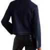 The View 2026 Joy Behar Embellished Collar Denim Jacket Back