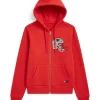 The View 2026 Joy Behar New England Patriots Helmet Zip Up Red Hoodie
