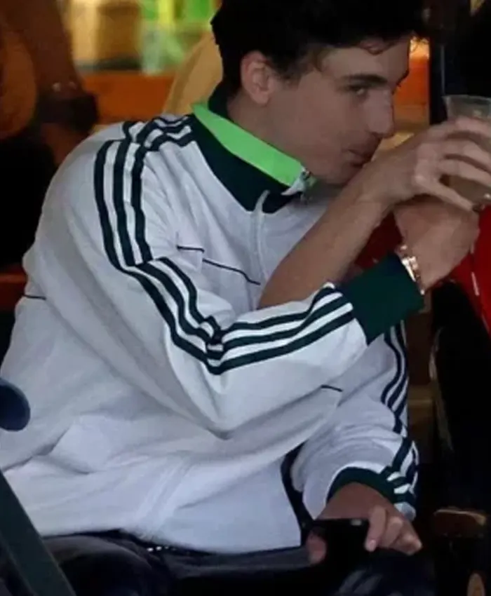 Timothee Chalamet Adidas Saint-Etienne White Track Jacket