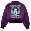 Timothée Chalamet Marty Supreme The Charm of a Modern Icon Purple Bomber Jacket
