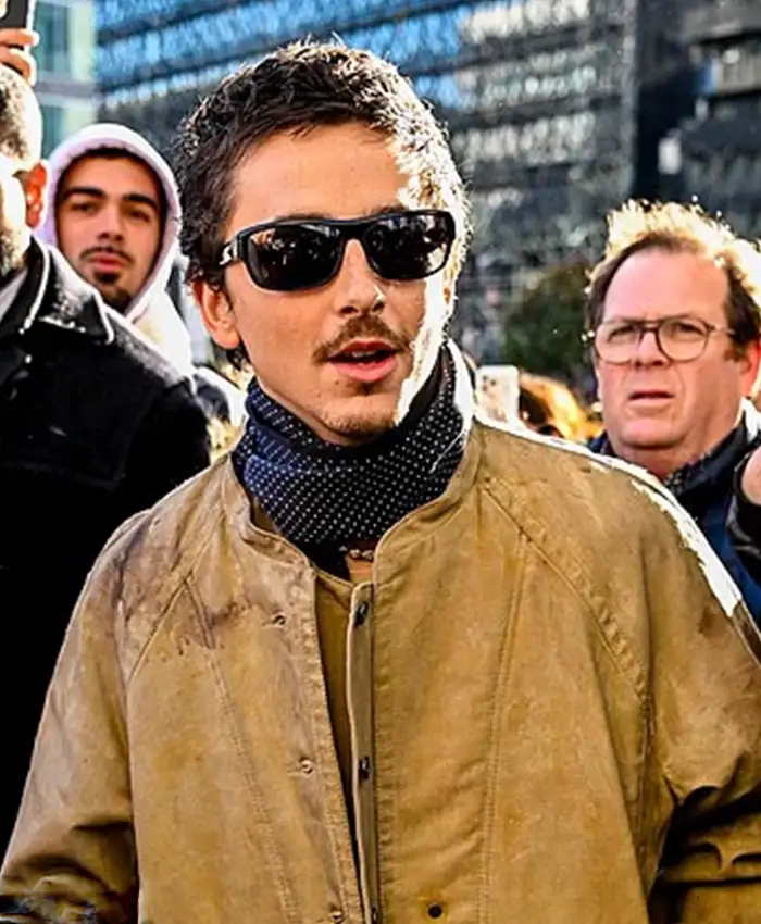 Timothée Chalamet Marty Supreme premiere Brown Jacket For Sale
