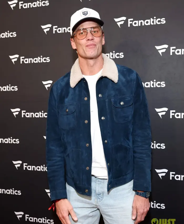 Tom Brady Super Bowl 2026 Blue Jacket
