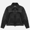 VIVET Signature Black Leather Jacket For Sale