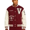 Versace Maroon Varsity Jacket