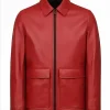 Vintage Red Leather Jacket