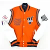 Virginia State University Motto 2.0 Orange Varsity Jacket